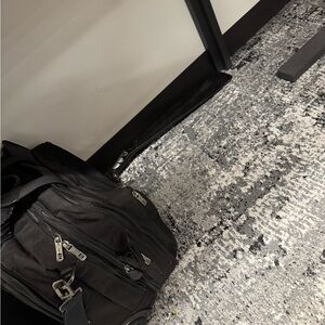 Black Men's Travel Backpack - Durable Carry Bag